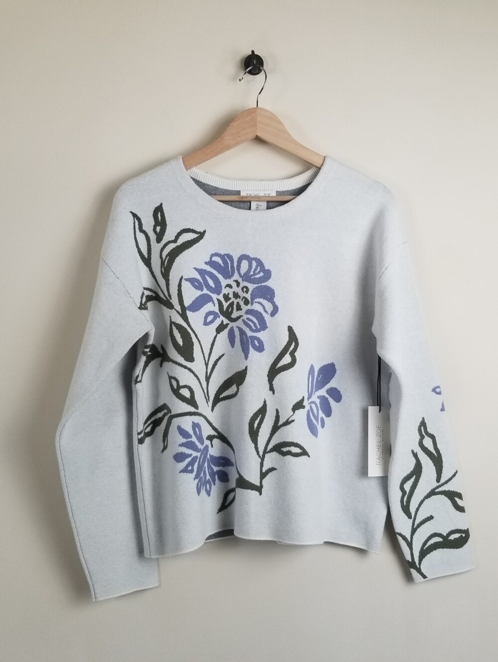 Rachel Zoe Flower Sweater Large NWT